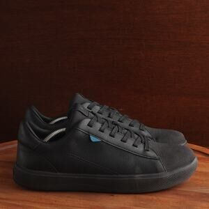 Vessi Shoes Mens SZ 8 BLK Soho Sneaker Vegan Comfort Walking Low Lace Up Neutral